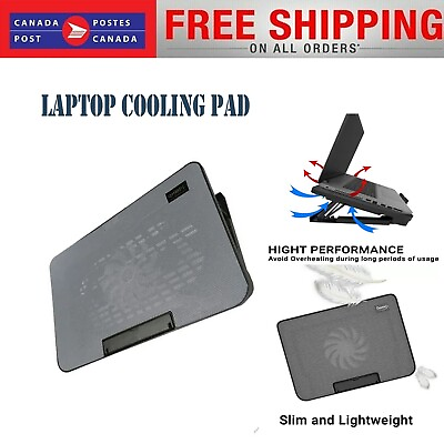 Laptop Notebook Cooling Fan USB Power Cooler Lightweight Adjustable Height Pad C $30.98