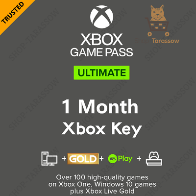 XBOX Game Pass Ultimate 1 Month amp; XBOX Live Gold Membership 30 days US $1.99