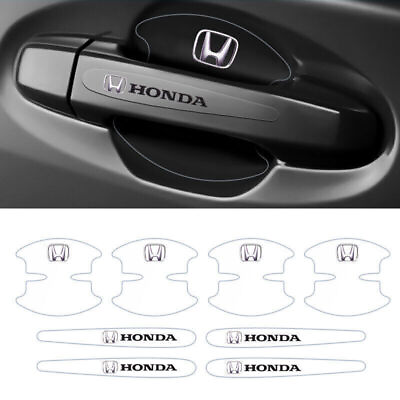 #ad 8pcs Invisible Car Door Handle Scratches Sticker Protector Film Decal for Honda $13.99