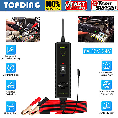 #ad #ad TopDiag P55 Automotive Circuit Tester 6 24V Electrical System Power Tester Probe $24.50