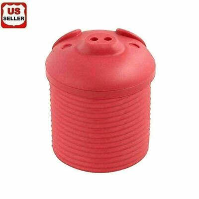 #ad Silicone Pig Bacon Grease Holder Container with Mesh Strainer Dust Proof Lid USA $6.98