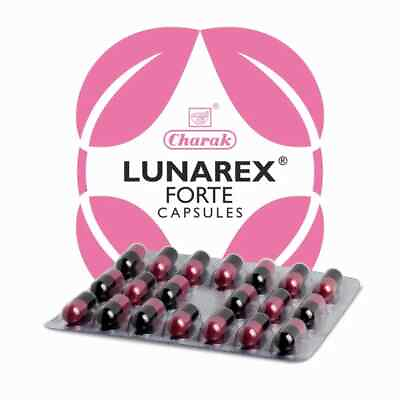 #ad Charak Lunarex Forte 20 Capsules Fast Ship $9.49