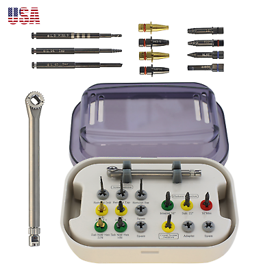 #ad Dental Implant Fixture amp; Fractured Screw Removal Kit Drill Guide Remover HeaNeam $71.09