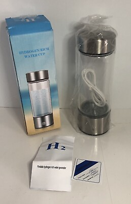 #ad Portable Hydrogen Rich Water Generator Cup 420ml. Open Box. Super Healthy. $39.99
