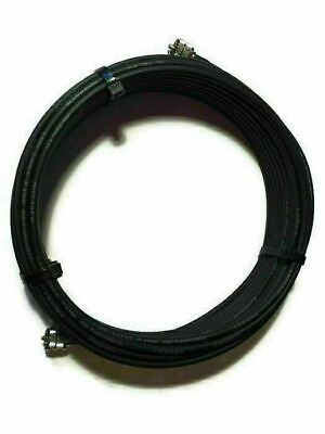 #ad 100 ft LMR 240 RG8x Low Loss US Made Coax Cable W PL 259s Ham CB Browning $74.99