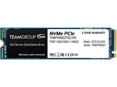 Team Group MP33 M.2 2280 2TB PCIe 3.0 x4 with NVMe 1.3 3D NAND Internal Solid St $66.99