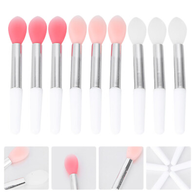 #ad 9 Pcs Makeup Lip Brush Mask Applicator Gloss Sticks Mini Lipsticks Cosmetic $6.34