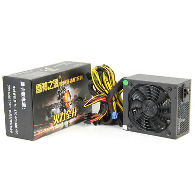 #ad 2000W PC 160 240V Modual Mining Power Supply Support For 8 GPU PSU ATX $68.99