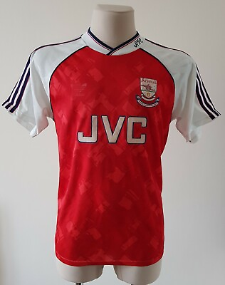 #ad Arsenal 1990 1992 Home Adidas football rare shirt size 38 40 $240.00