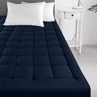 #ad Quilted Fitted Mattress Topper Stretches Up to 16 Inches Deep Utopia Bedding $25.51