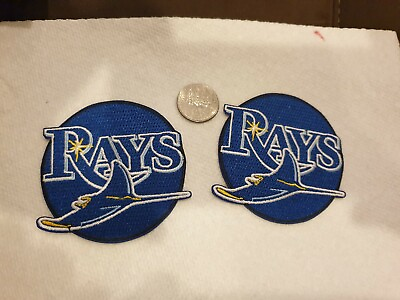 #ad 2 TAMPA BAY RAYS EMBROIDERED IRON ON PATCHES 3quot;X3quot; $9.95