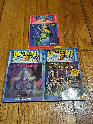 #ad Deadtime Stories Children#x27;s Chapter Books by A.G. Cascone Lot Of 3. Ghost Knight $9.00