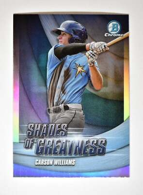#ad 2022 Bowman Chrome Shades of Greatness #SG 15 Carson Williams Tampa Bay Rays $1.24