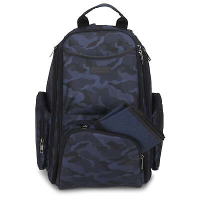 #ad Infant Diaper Bag Backpack with Changing Pad Navy Camo $33.39