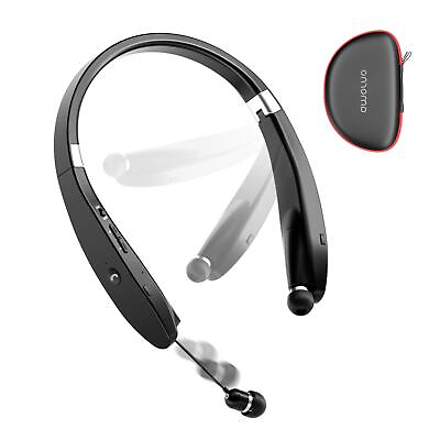 #ad AMORNO Foldable Bluetooth Headphones Wireless Neckband Headset with Retractab... $43.69