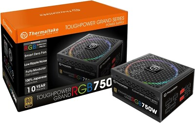 #ad Thermaltake Toughpower Grand RGB 750W 80 Gold Smart Zero 256 Color TPG 0750F R™ $129.44