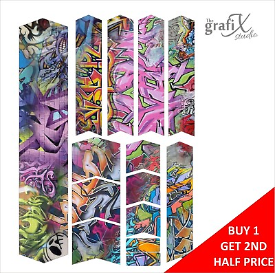 #ad GRAFFITI BICYCLE FRAME PROTECTIVE DECAL STICKER COVER FOR MOUNTAIN BIKE BK18 GBP 8.99
