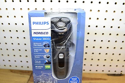 #ad Philips Norelco Shaver 3800 Wet amp; Dry Includes Travel Pouch and Charging Stand $42.99