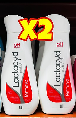 #ad X2 Botellas de LACTACYD PRO BIO Shampoo Íntimo 200ml c u Daily Hygiene $24.79