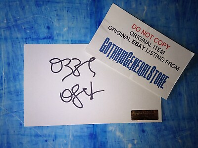 #ad Ozzy Osbourne Hand Signed Autograph Index Card COA Black Sabbath $118.75