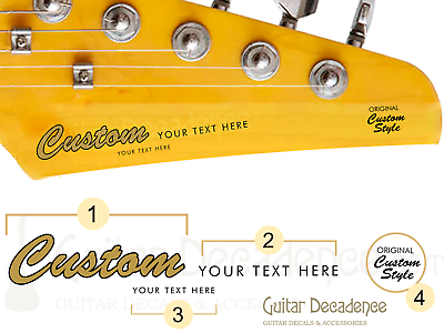 #ad Custom Classic Guitar Headstock Waterslide Decals for Electric Guitars $11.99