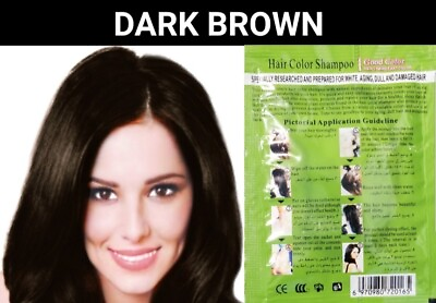 #ad BROWN BLACK RED PURPLE HERBAL HAIR DYE SHAMPOO COLOR GRAY HAIR IN MINUTES $14.99