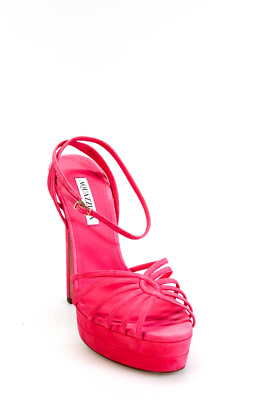 #ad Aquazzura Womens 130mm Flow Plateau Sandals Watermelon Size 41 $366.01