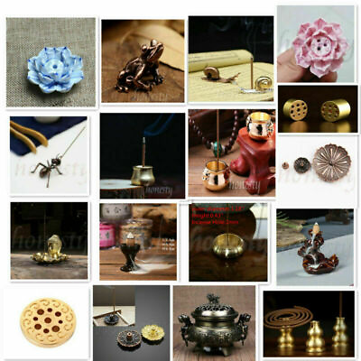 #ad Various Copper Church Alloy Ceramic Buddhism Incense Burner Holder Plate Decor C $3.44