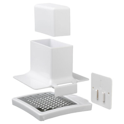 #ad White Plastic Soap Powder Box Travel Bathroom Supply Shower Dish $11.89