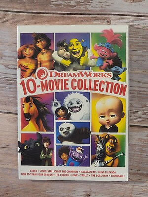 #ad DreamWorks 10 Movie Collection DVD Shrek Spirit Madagascar Trolls *NEW* $17.99