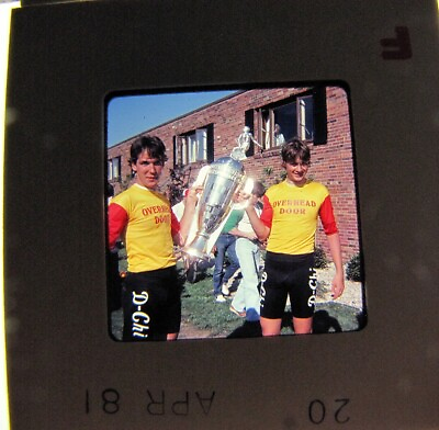 #ad #ad 7 Vintage Slide Film Photographs Little 500 Bicycle Track Cycling Race Indiana $27.00