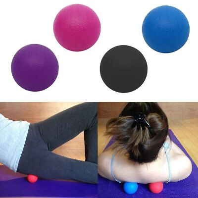 #ad Yoga Lacrosse Massage Ball Myofascial Muscle Relief Trigger Point Therapy Pain $6.83