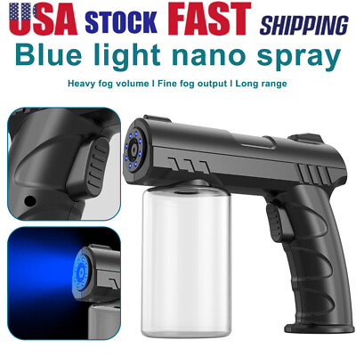 #ad 280ML Disinfectant Mist Gun Rechargeable Nano Atomizer Electric Sprayer Fogger $22.66