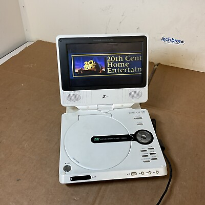 #ad Zenith DVP615 White Portable 7quot; Swivel Screen DVD Player amp; Charger $22.99