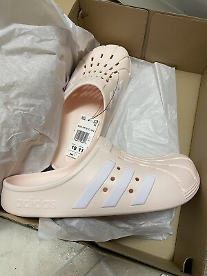 #ad Adidas Adilette Unisex Sandals Pink White Mens 10 Women 11 FY6045 NIB $18.00