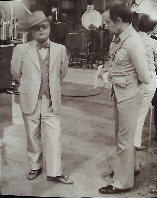 #ad Murder by Death 8 X 10 Still 1976 Truman Capote with Director Robert Moore $13.39