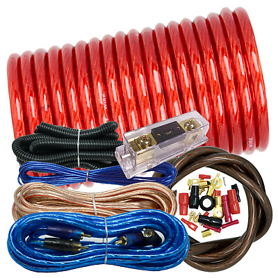 ELITE POWER 4500 WATTS 4 Gauge Amp Kit Amplifier Install Wiring 4 Ga Car Wires $26.99