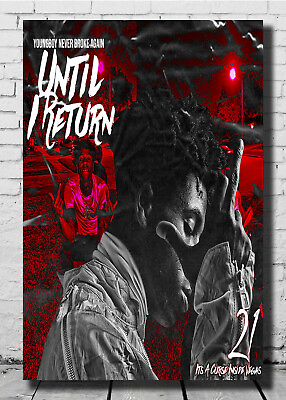 #ad Youngboy Album Poster Until I Return 24x36 27x40 Art Music T 428 $7.50