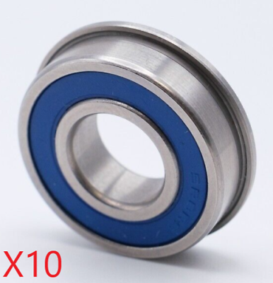 #ad 10PC MF63 2RS FLANGED 3x6x2.5 mm ABEC 3 Blue Rubber Seal PREMIUM Ball Bearing $9.99