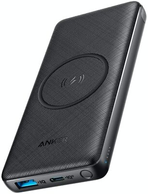 Anker Wireless Power Bank 10000mAh Portable Charger with 18W USB C Fast Charging $49.99