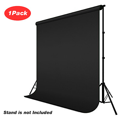 #ad LS 10#x27; x 12#x27; Black Photography Backdrops Muslin Photo Background Studio Props $32.29