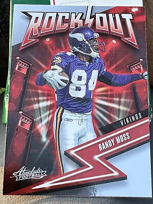 #ad Randy Moss 2023 Absolute Rock Out Card #4 $1.00