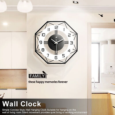 #ad S 35cm Simple Fashion Nordic Wall Clock Household Quartz Clock Office AOS $48.86