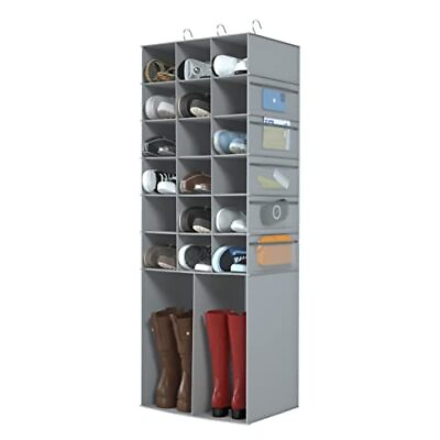 #ad Hanging Shoe Rack for Closet182 Sections Hanging Shoe Closet Organizers and... $54.45