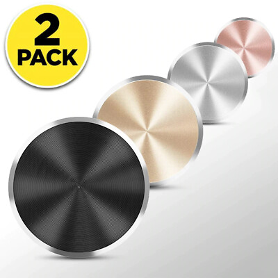 2 Pack Metal Plate Adhesive Sticker Replace For Magnetic Car Mount Phone Holder $2.99