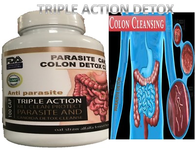 #ad NATURAL COLON cleanse detox anti parasite support Super Cleanse Supplements 100 $10.98