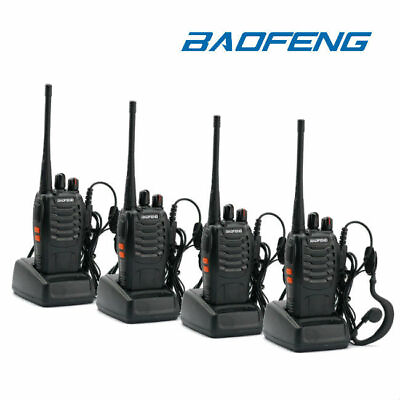 #ad 4Pk Baofeng BF 888S UHF Transceiver CTCSS Two way Radio 16Channels Walkie Talkie $42.29