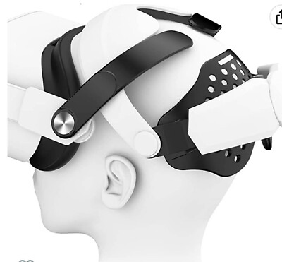 #ad New Adjustable Elite Head Strap for Oculus Quest 2 VR Headset Black white Yoges $15.97