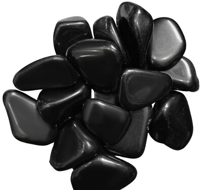 #ad Black Obsidian Crystal Polished Stone 2 3cms Root Chakra Grounding Protect GBP 3.95