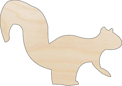 #ad Squirrel Laser Cut Out Wood Craft Shape RDT11 $50.82